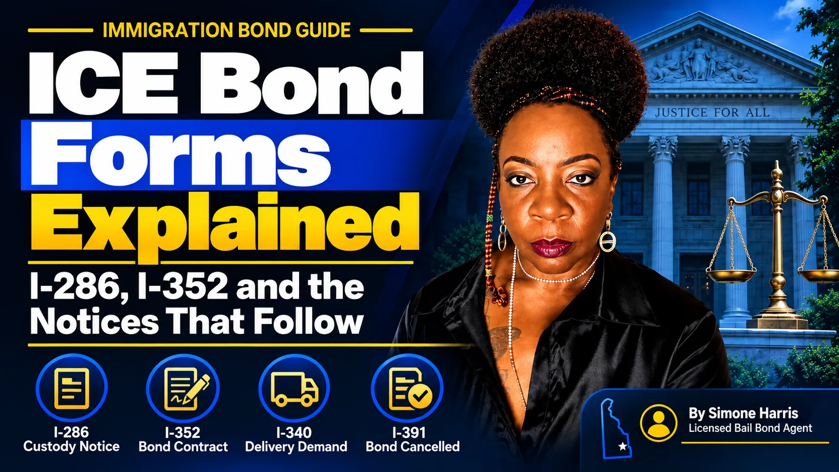 ICE bond forms I-286 and I-352 explained by Simone Harris